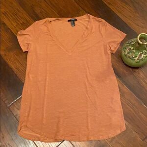 Forever 21 striped V Neck shirt
